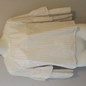 Madewell Ruffle Sleeve Cotton Top